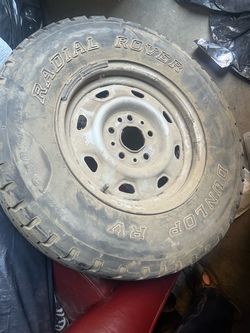 Old Tire Dunlop Radial Rover RV - Size: 27x8.50R14LT