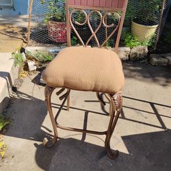 3 Vintage Boho Bar Stools