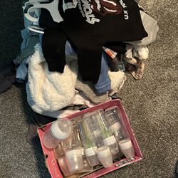 clothes and bottles 
