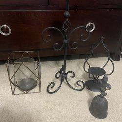 Candle Holders And Bell