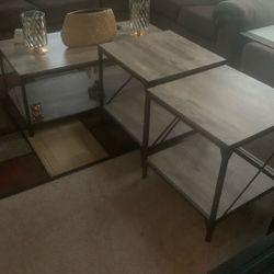 2 end Tables and 1 coffee table for 75.00.