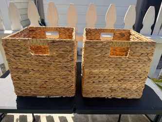 Woven Cube Baskets