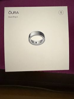 Oura Ring Gen 4 - silver- size 8
