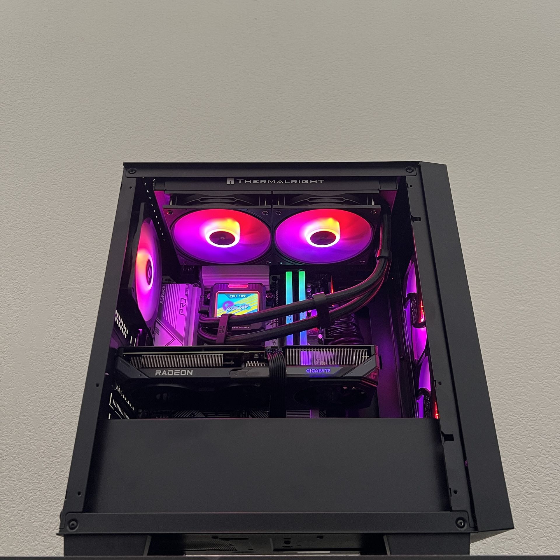 ULTRA FAST Liquid Cooled Custom 9060 XT Gaming PC Computer (i7-12700KF, RX 9060 XT, 32GB RAM, 1TB NVMe + 2TB HDD)