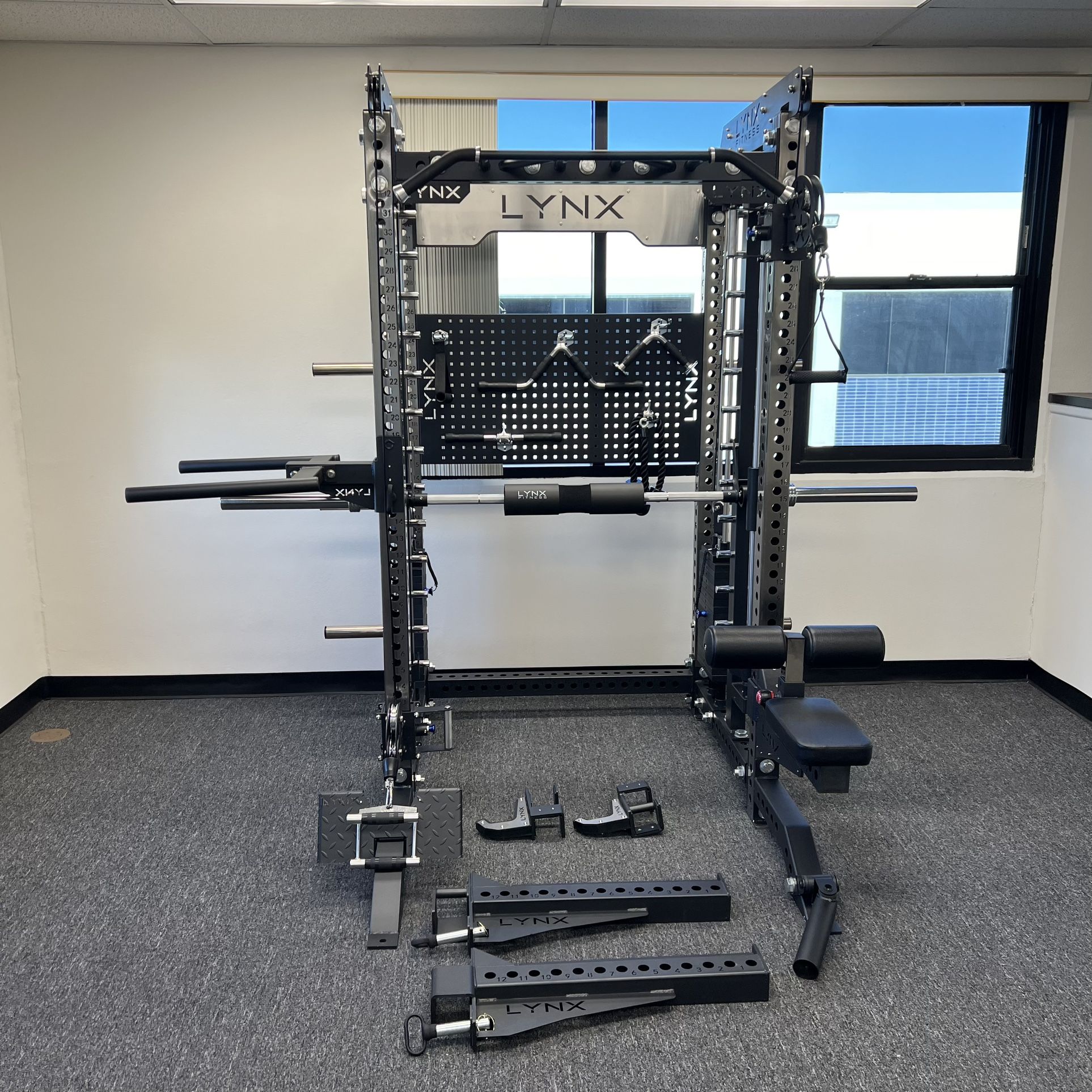 FULLY LOADED - FREE DELIVERY🟢All In One Home Gym🟢 Functional Trainer🟢Smith Machine🟢Squat Rack🟢Cable Machine