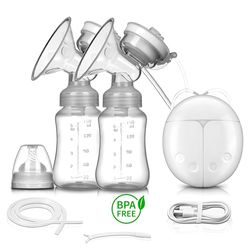 Cordless Double Breast Pump, 4Modes&4 Levels, Portable Anti-Backflow