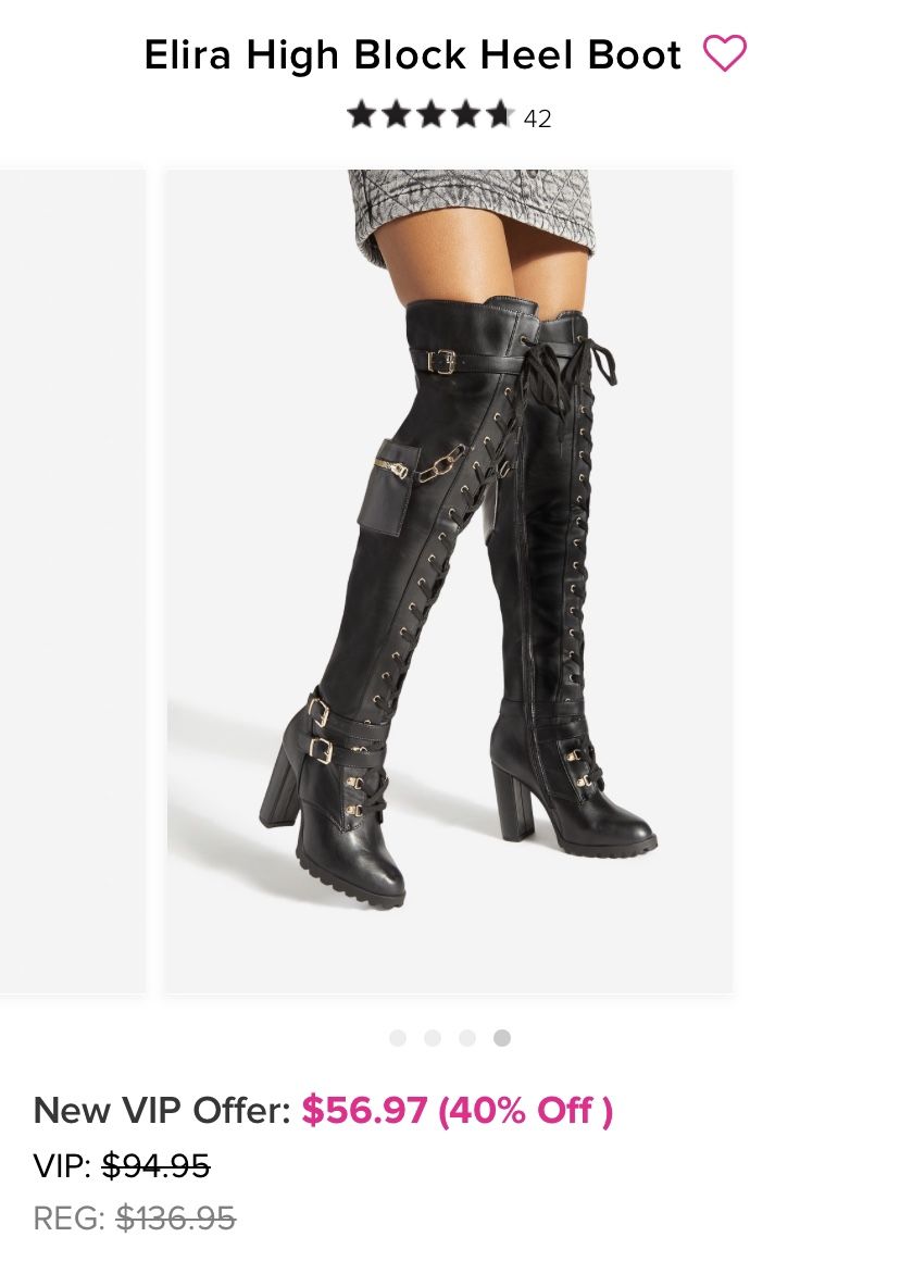 Thigh High Boots 7W