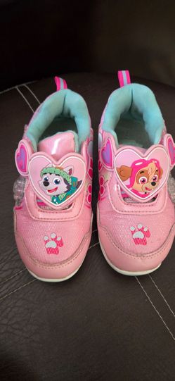 pink Paw Patrol Skye and Everest Light-Up Sneakers