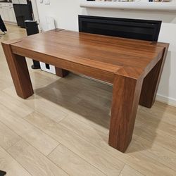 Sobro 65" Walnut Dining Table from Crate And Barrel