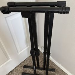 QUIK LOK T550 Heavy Duty Double Brace Music Stand 
