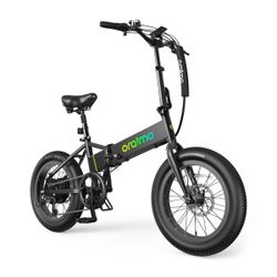 Folding Ebike 20” fat tire 750watt motor 48v battery