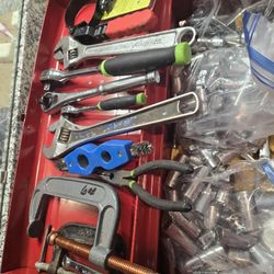Tool Box With Different Types Of Tools 
