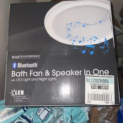 Bathroom Fan/blue Tooth/light Combo