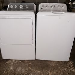 Used Like New Set GE Washer & Dryer, White