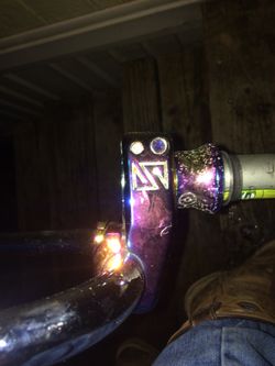 Oil slick bmx stem