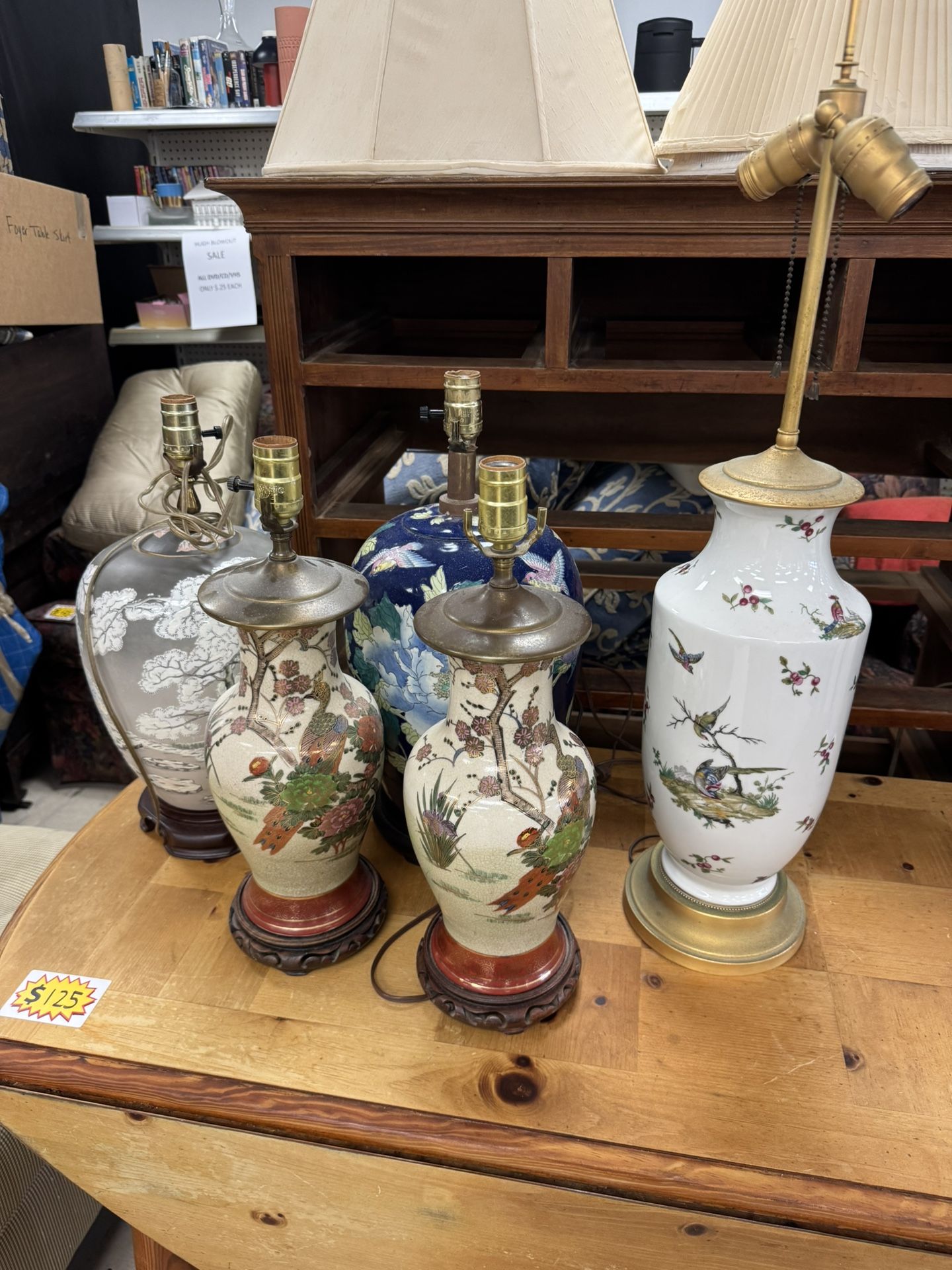 Five Vintage Lamps - Excellent Condition