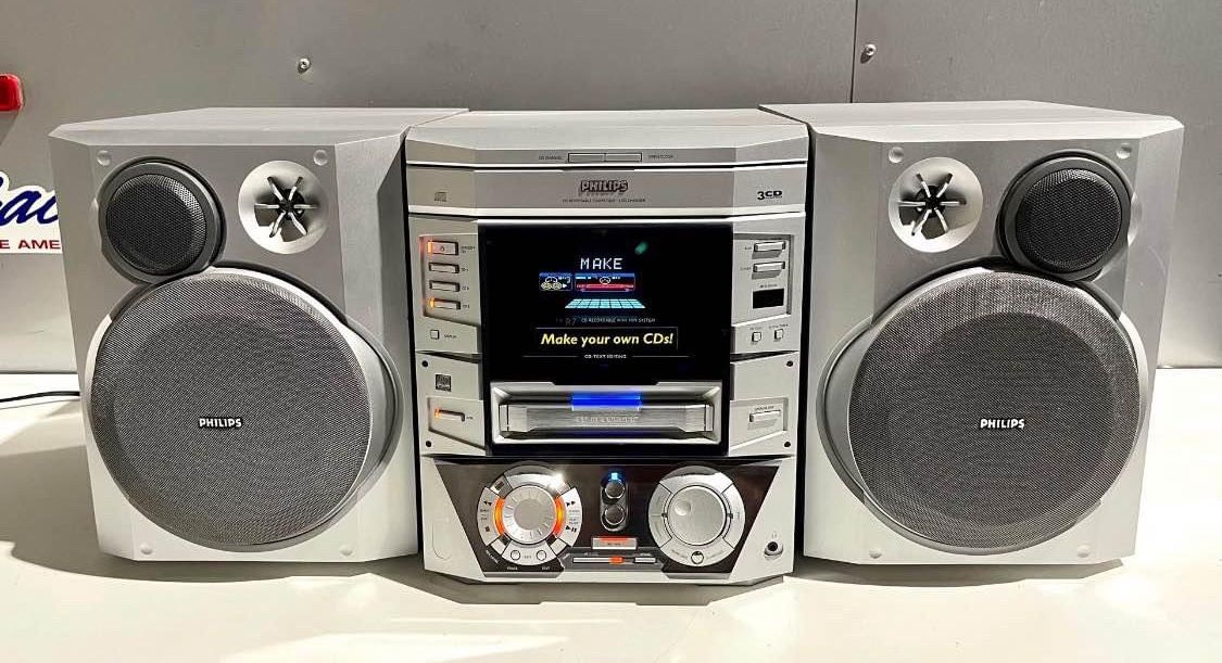Vintage Stereo System Phillips WORKING READ THE DESCRIPTION!