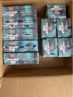 2025 Topps Chrome football Mega and Value Boxes
