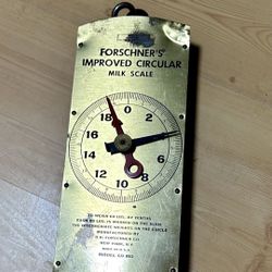 Forschner’s Improved Circular Milk Scale, Vintage