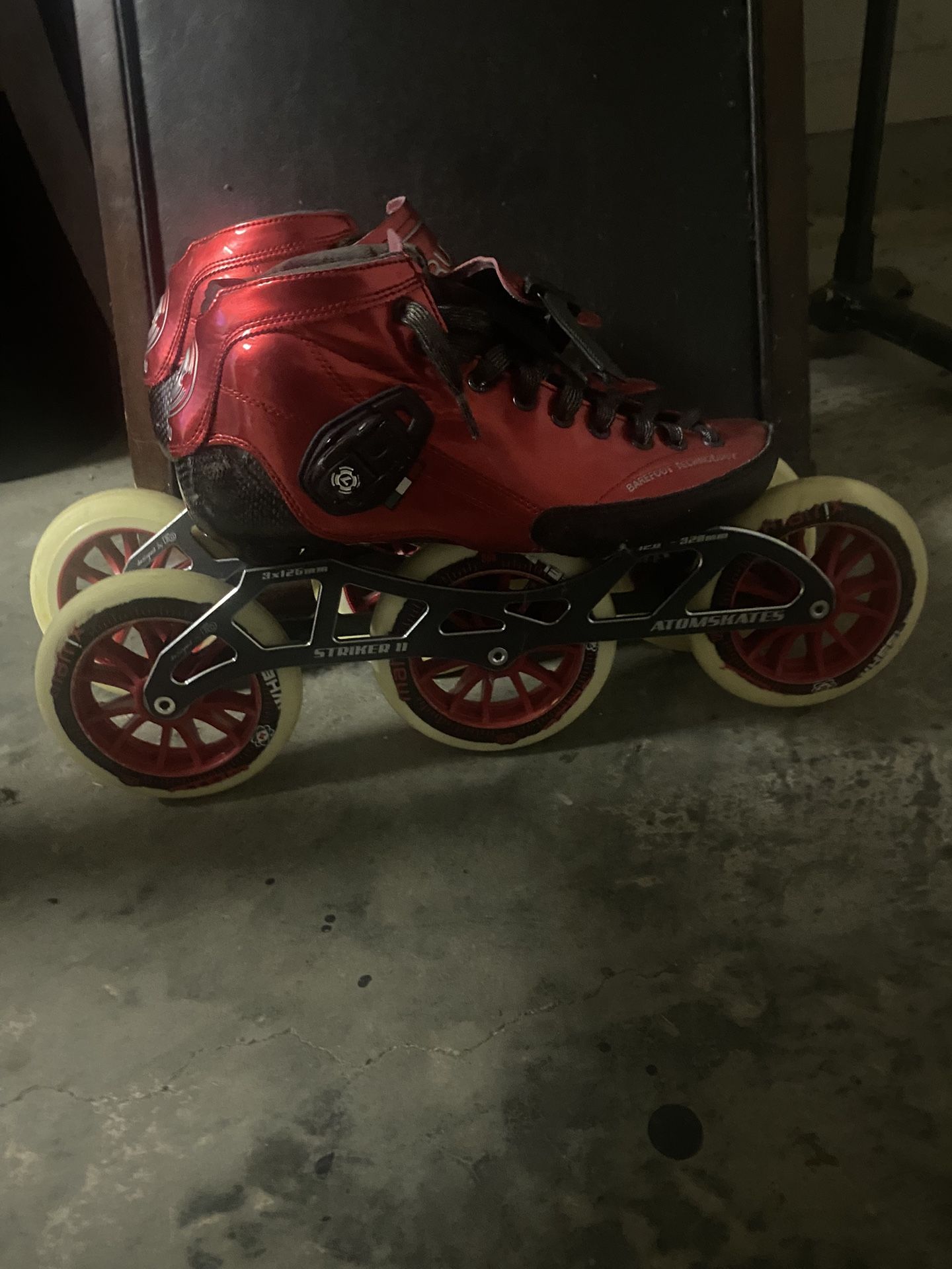 Luigino Strut Red Striker 3x125 Skates