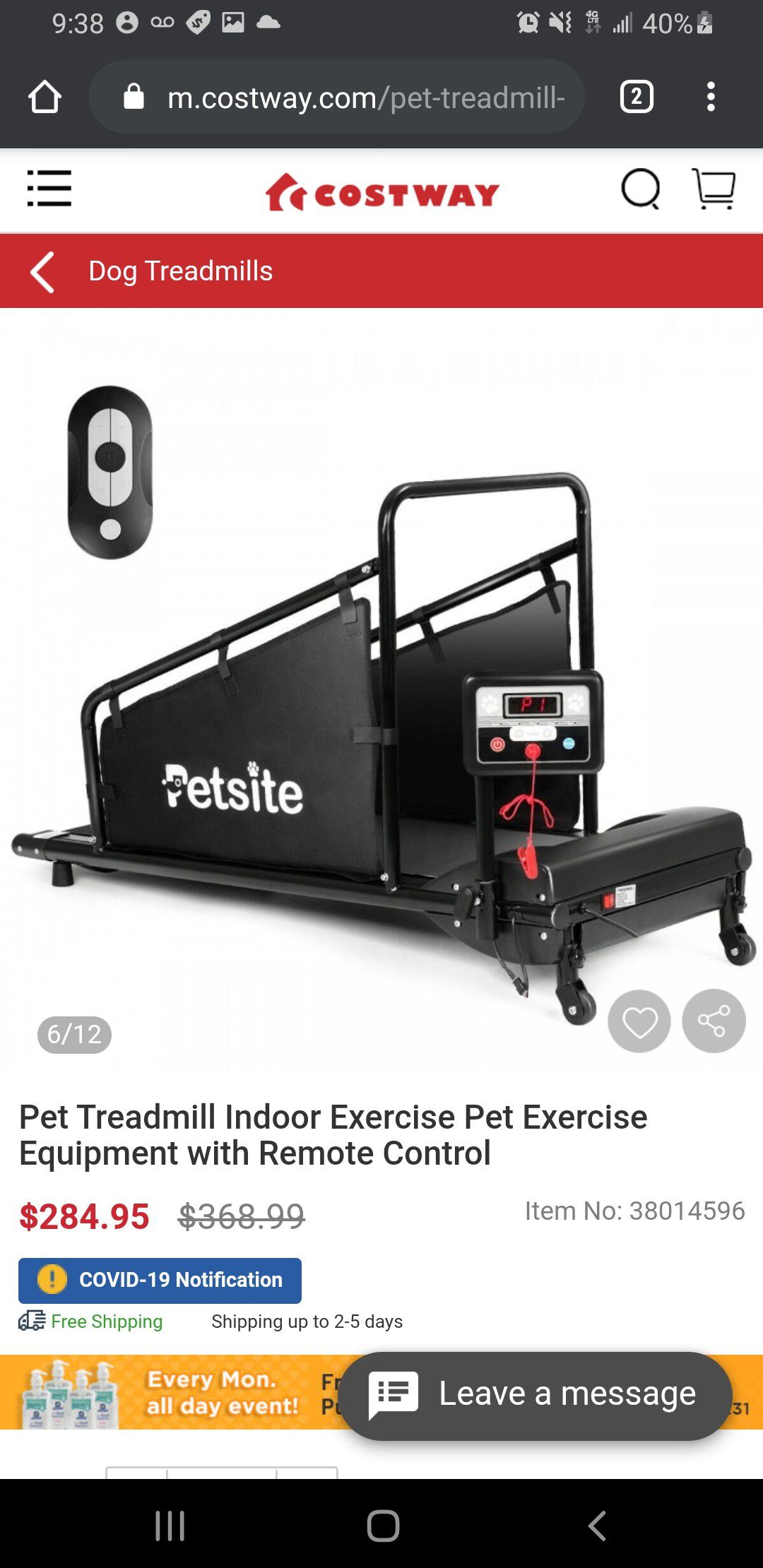 Pet Treadmill Indoor Exercise Pet Exercise Equipment with Remote