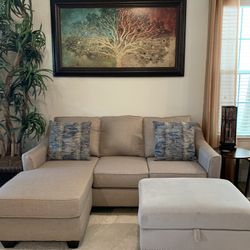 L-shaped Sofa ( Reversible) With Ottoman ( Optional)