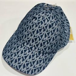 Blue MK print signature hat