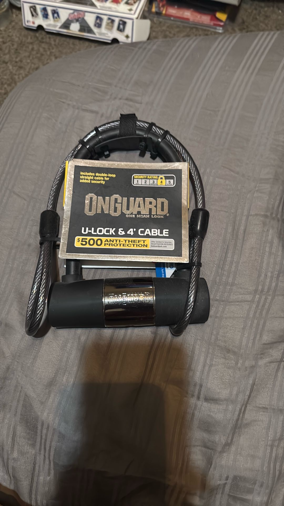 On Guard 4 Foot Cable Lock $50-$65 In Stores Great Deal