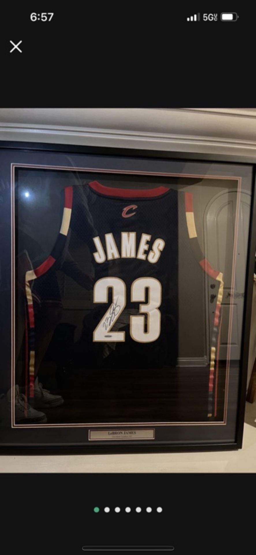 LeBron James Framed Autograph Jersey
