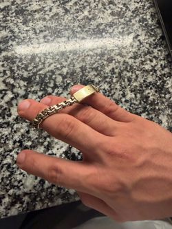 10k chino link bracelet