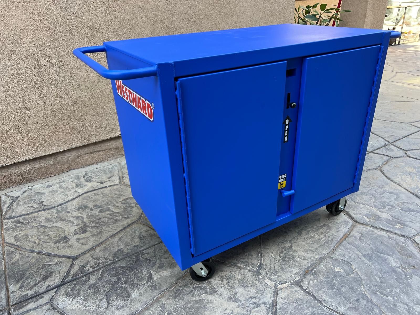New Westward Mobile Bench Rolling Cabinet Tool Box Commercial 