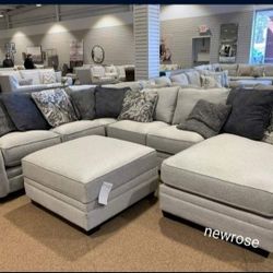Dellara Chalk 3 Pieces Sectional Couch Same Day Delivery