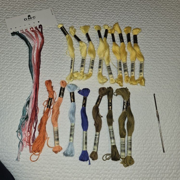 DMC Embroidery Floss Set with Crochet Hook
