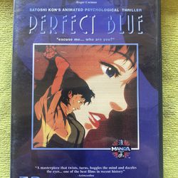 Perfect Blue (DVD, 2000) Manga Video w/ Insert, Satoshi Kon Cult Anime Thriller