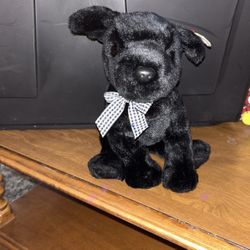 Black Labrador dog beanie baby