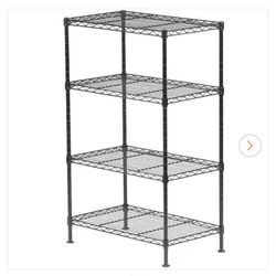 4 Tier Steel Wire Shelving Unit Racking System 