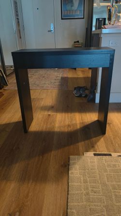 Black entryway table
