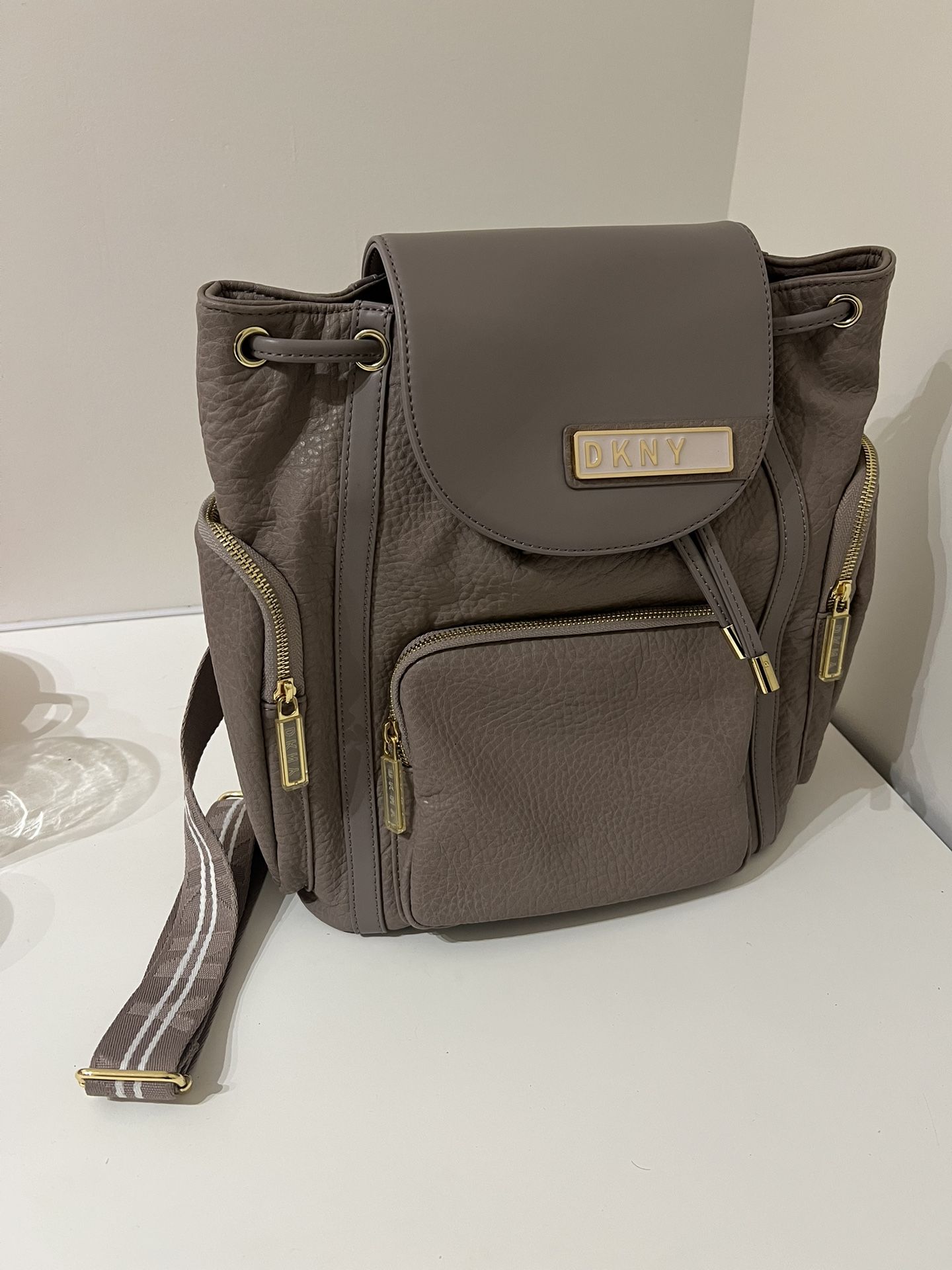 DKNY Leather Backpack