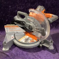 🧰🛠RIDGID 15 Amp 10” Dual Bevel Miter Saw w/LED Cut Line Indicator(READ DESCRIPTION!)-$130!🛠🧰