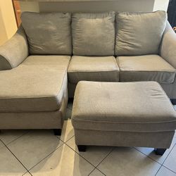 Couch With Ottoman 
