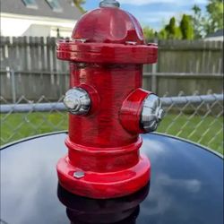 Fire hydrant statue
