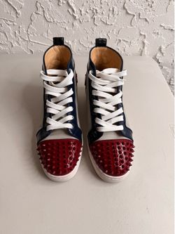 Christian Louboutin Lou Spikes Flat Sneakers – Size 42.5