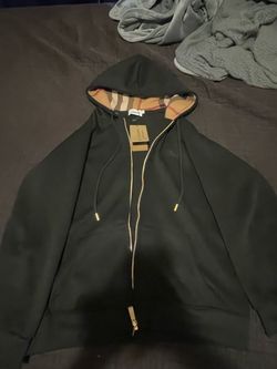 Small Burberry Zip-Up Hoodie with Tags