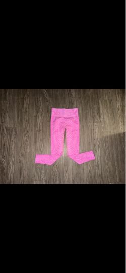 Gymshark Leggings Womens Small Pink Animal Seamless High Rise Ankle Yoga Gym