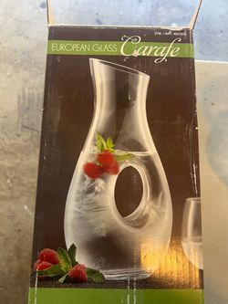 European Glass Carafe