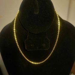 24k Pure Gold Necklace 11.5 Grams Solid 18” FIRM PRICE !