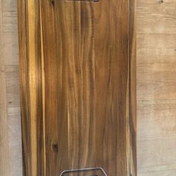 Large Acacia wood cutting board 15.5” x 27.5”