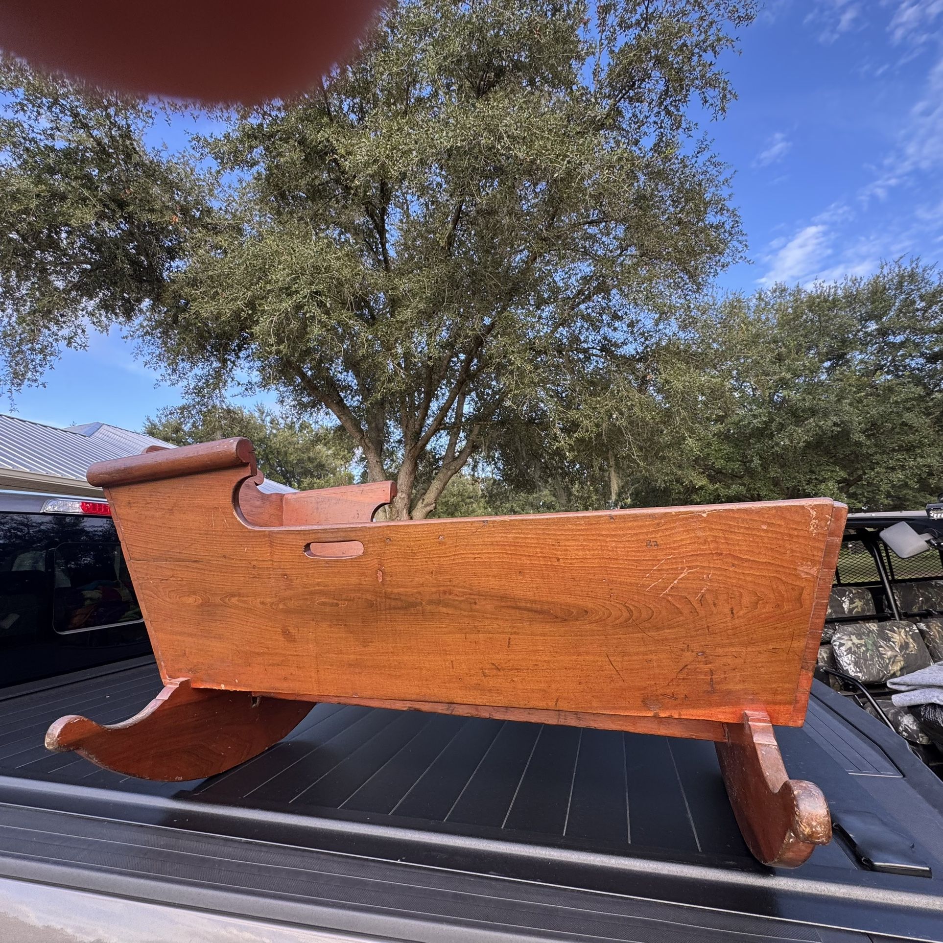 Antique Baby Rocking Cradle