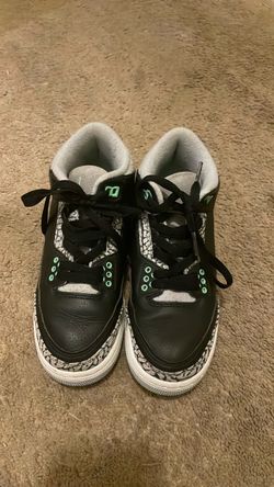 Jordan 3s, Teal, size 3.5 kids