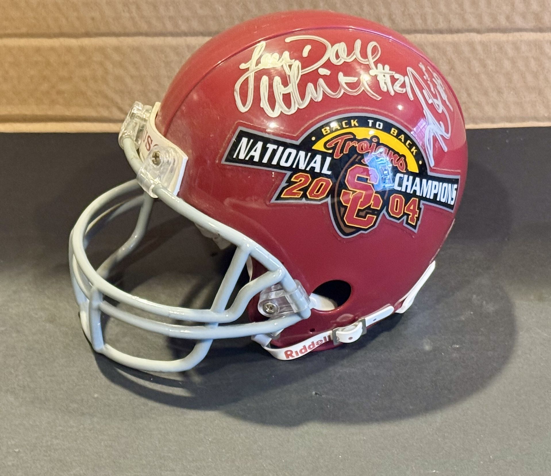 USC Mini Helmet Signed Lendale White • Keith Rives